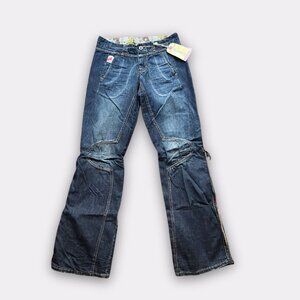 SOLD //Parasuco medium blue denim tie jeans